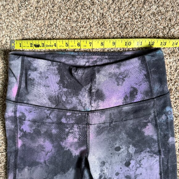 Lucy Perfect Core High-Rise Full Length Tie Dye Galaxy Leggings, Size Small - Picture 4 of 11